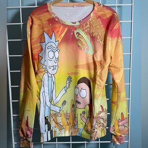 Men’s Graphic Sweatshirt - Rick and Morty Size M